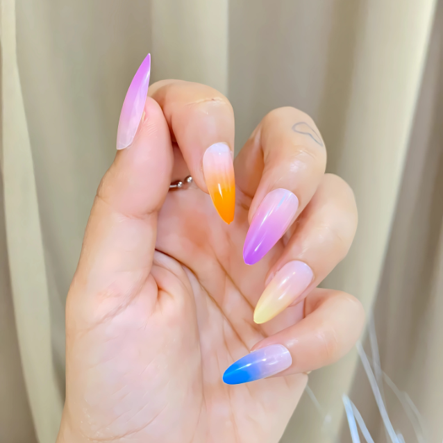 Aura Prism – Gradient(Ombre) Sunset Stiletto Set