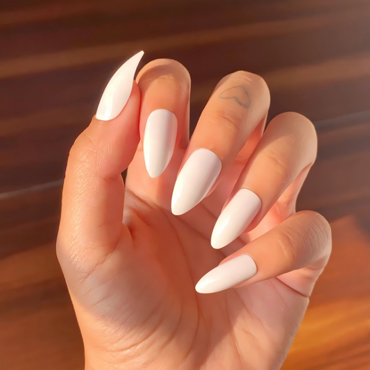 Cloud Nine Almond High-Shine Press On Nails