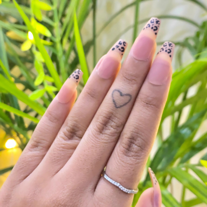 Leopard Luxe Long Coffin Press On Nails