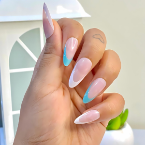 Daydream Duo Tapered Almond Ultra-Glossy Press On Nails